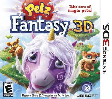 Petz Fantasy 3D (Usa) box cover front